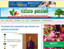 Tablet Screenshot of naturo-passion.com